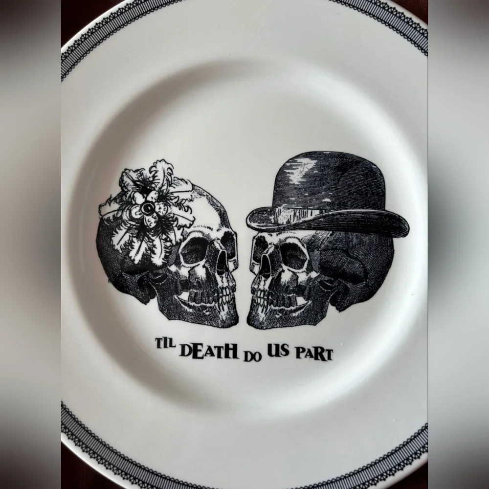 Till death do us part dinner plate